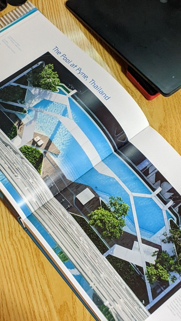 Architecture Pool designs magazine book (Category: Magazines) located in Tacurong. Submitted by imjustdeclutteristic (Listing ID 1421359687, Image 2). Description: •would make a great coffee table book for architect's office •inspiration source for pool projects •400 + sf.