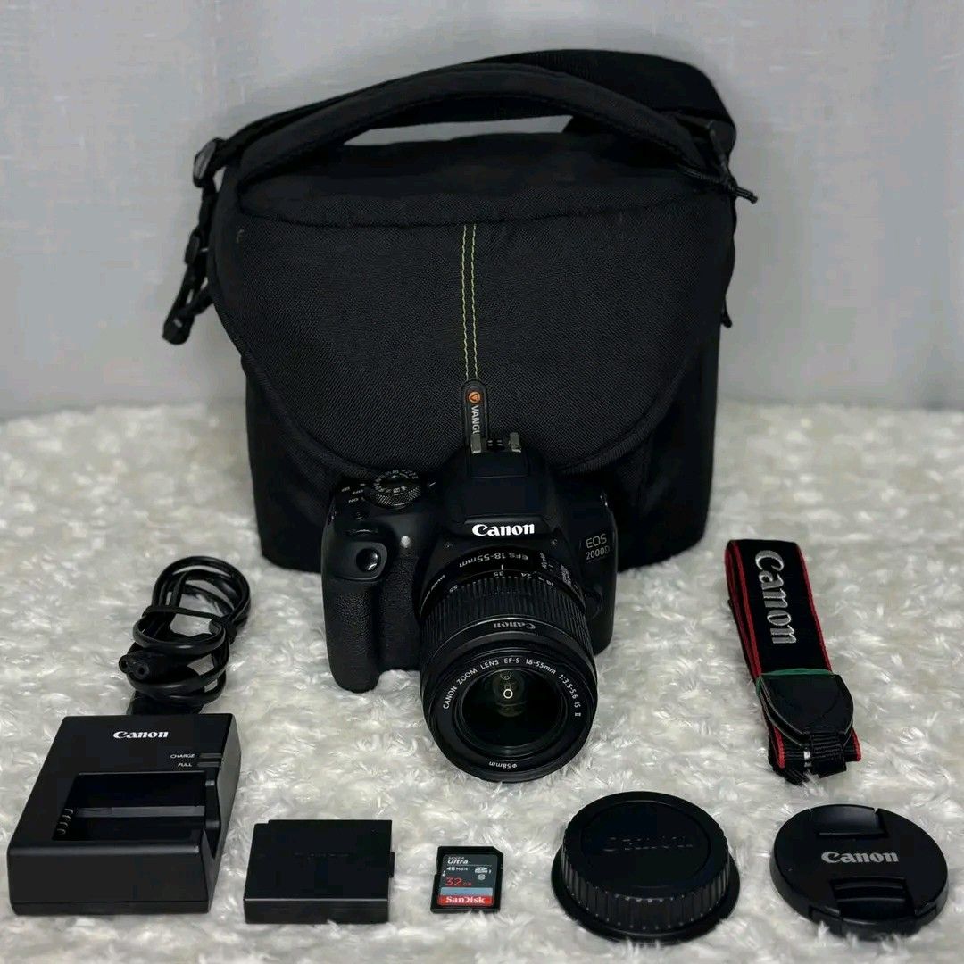 Canon EOS 2000D DSLR Camera with Accessories (Category: Cameras) located in Naga. Submitted by cam-era.2025 (Listing ID 1421406113, Image 1). Description: Canon EOS 2000d DSLR camera 18-55mm lens included Good as New Complete Set Pm for more details Open For LBC Cop/Cod Meetup Naga City/Camarines Sur.