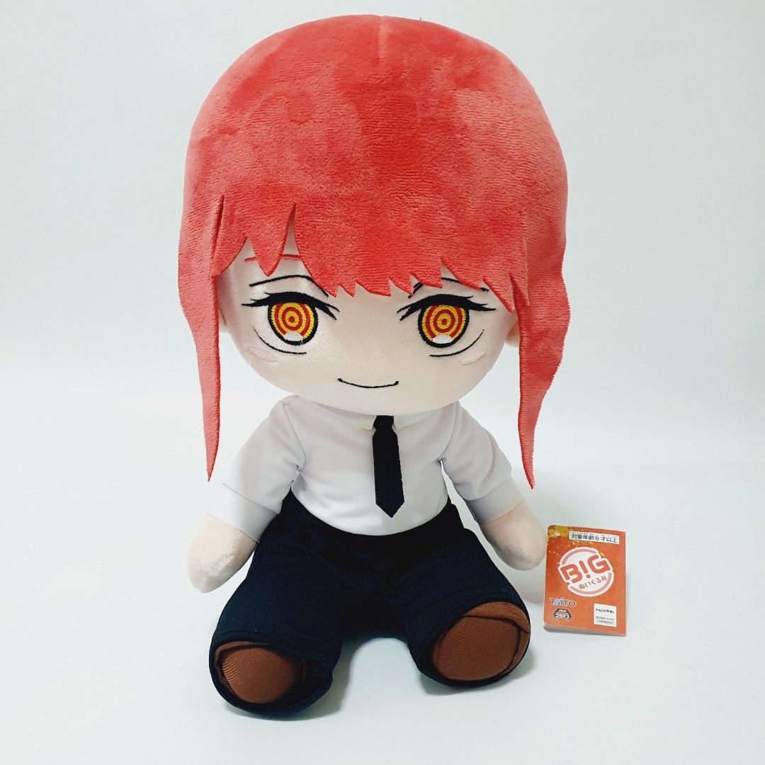 Chainsaw Man Big Plush Makima (Category: Plushies & Soft Toys) located in Taytay. Submitted by kyo.mono (Listing ID 1421413531, Image 1). Description: 💟Follow us on IG: kyo.mono for faster replies TikTok: kyo.mono_ for videos and review Brand new with paper tag Sold as is Flaw: adhesive discoloration ( see photo) Auth from Japan Actual photo posted Approx. 14".
