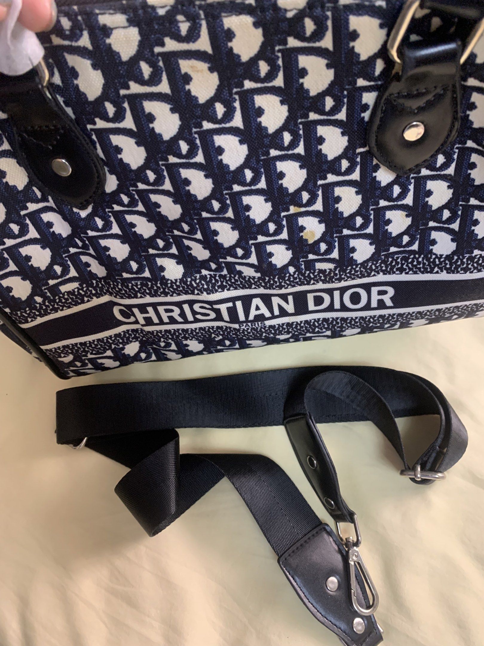 Christian Dior Boston Bag with Strap (Category: Luxury Bags & Wallets) located in Manila. Submitted by leigh_dior (Listing ID 1421350775, Image 1). Description: .