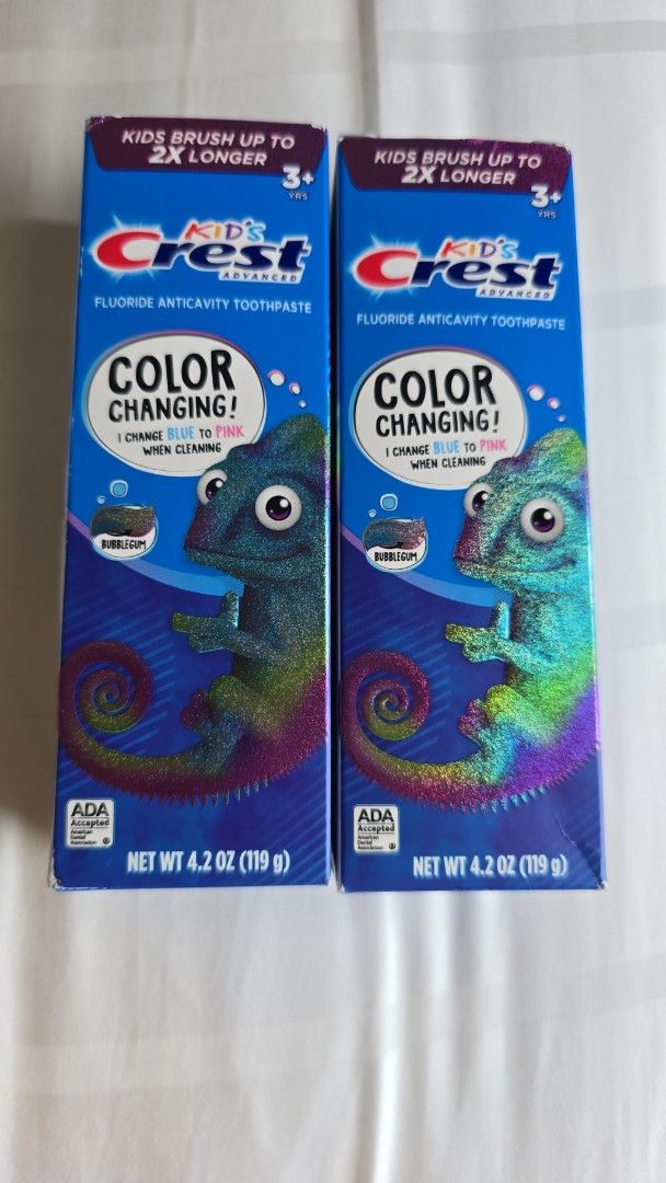 Change Color Toothpaste Crest Kids Color Changing Toothpaste, Babies & Kids, Bathing & Changing ...