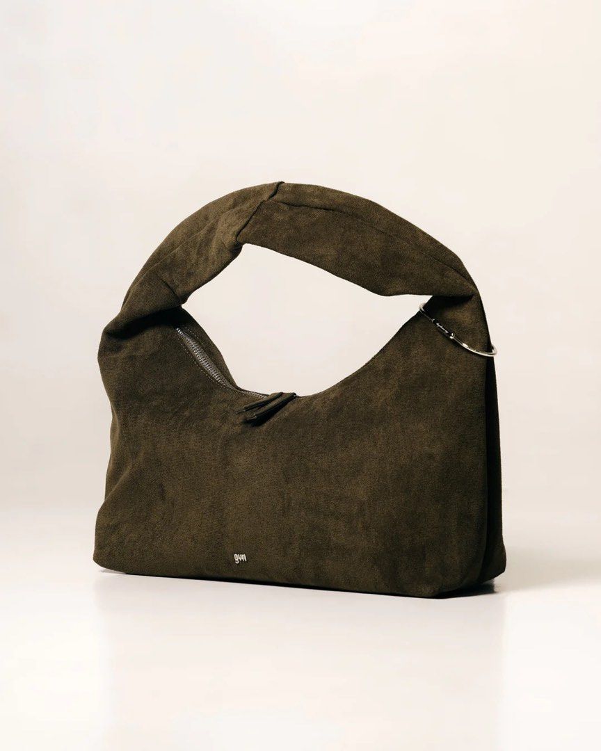 GVN Hobo Bag Medium in Suede Moss (Category: Shoulder Bags) located in Paranaque City. Submitted by declutter_76 (Listing ID 1421416317, Image 1). Description: Like new. Pm for actual photos..