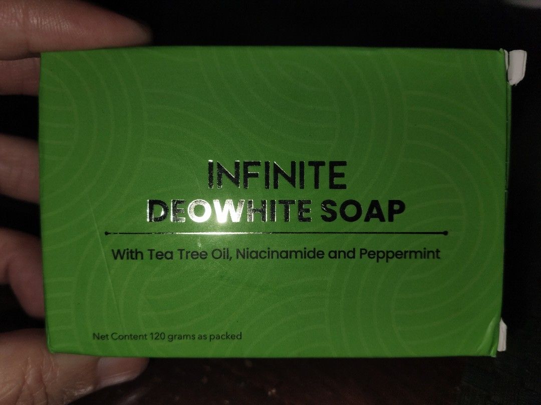 Infinite Glow Up Soap & Deowhite Soap (Category: Bath) located in Caloocan City. Submitted by maricrisab80292 (Listing ID 1421327390, Image 2). Description: selling brand-new infinite deowhite soap & infinite glow up soap description: INFINITE GLOW UP SOAP contains Kojic acid,niacinamide and arbutin can give your skin a natural radiance .This powerful combination is designed to provide you with a brighter skin tone. while : IFINITE DEOWHITE SOAP 