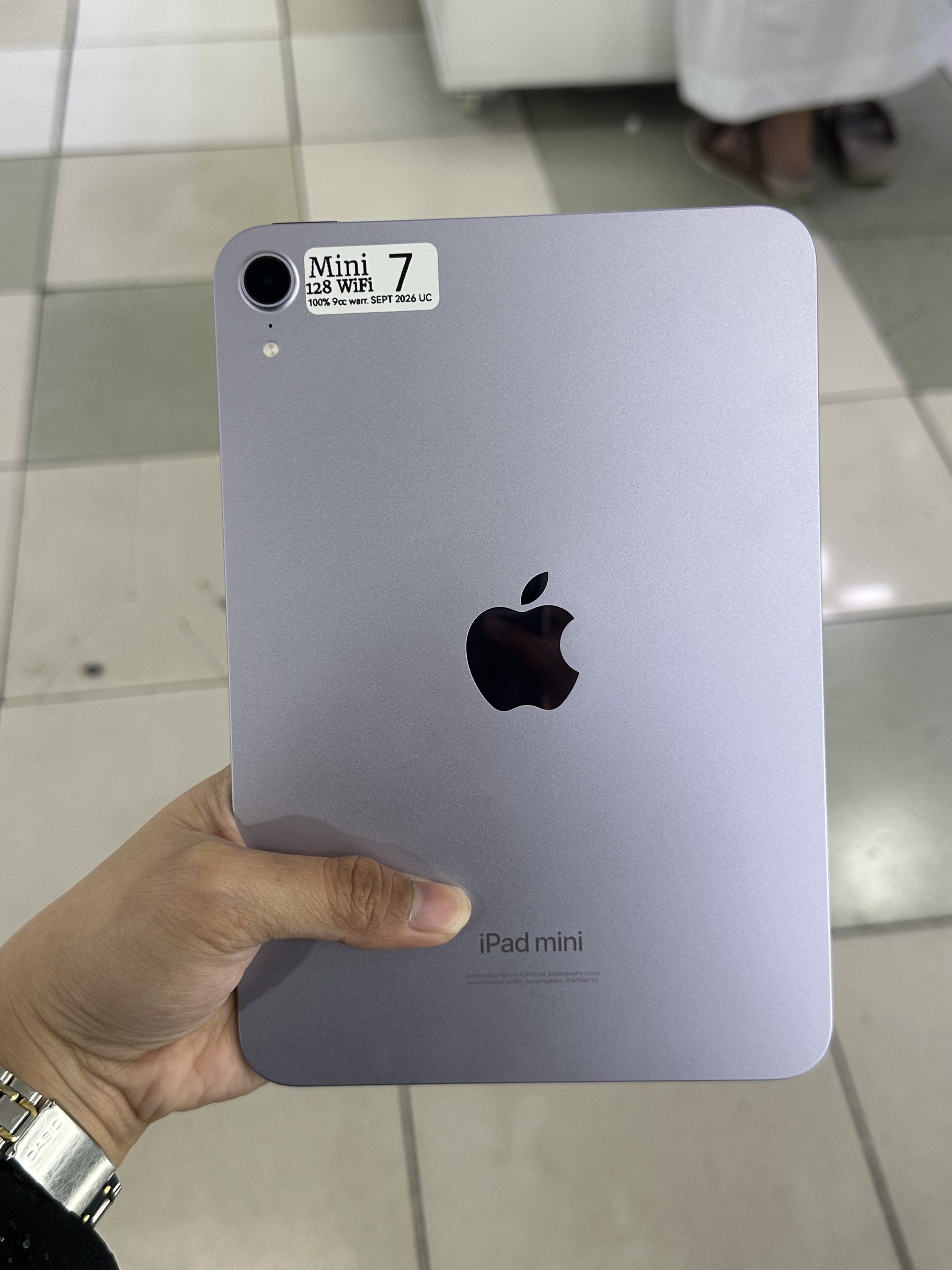 IPAD MINI 7 128GB WIFI ONLY (Category: iPad) located in San Juan City. Submitted by aynaagadgets (Listing ID 1421297050, Image 1). Description: FEBRUARY 2026 STALL #: XB-07 FOR SALE | TRADE / SWAP PASS SA MGA SCAMMERS / THIRD PARTY (RFS: Buy and Sell) IPAD MINI 7 128GB WIFI ONLY ⬇️DETAILS⬇️ •128 GB (Other storage is also available) •Purpl (Other color is also available but price may vary) •NTC Variant •95% Smooth •Truetone Working •No Hidden Issu