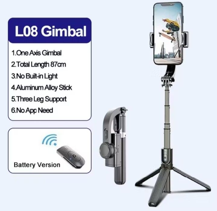 L08 Gimbal Phone Stabilizer Anti Shake (White) (Category: Other Gadgets) located in Cavite. Submitted by sofficph (Listing ID 1421335339, Image 3). Description: Used once lang, good as new. No issue 💯 Complete set RFS: Declutter di na nagamit. MOP: Gcash MOD: Pick-up/ Meet-up/via lalamove 📍Imus Cavite PM if you're interested thank you! 💗 .