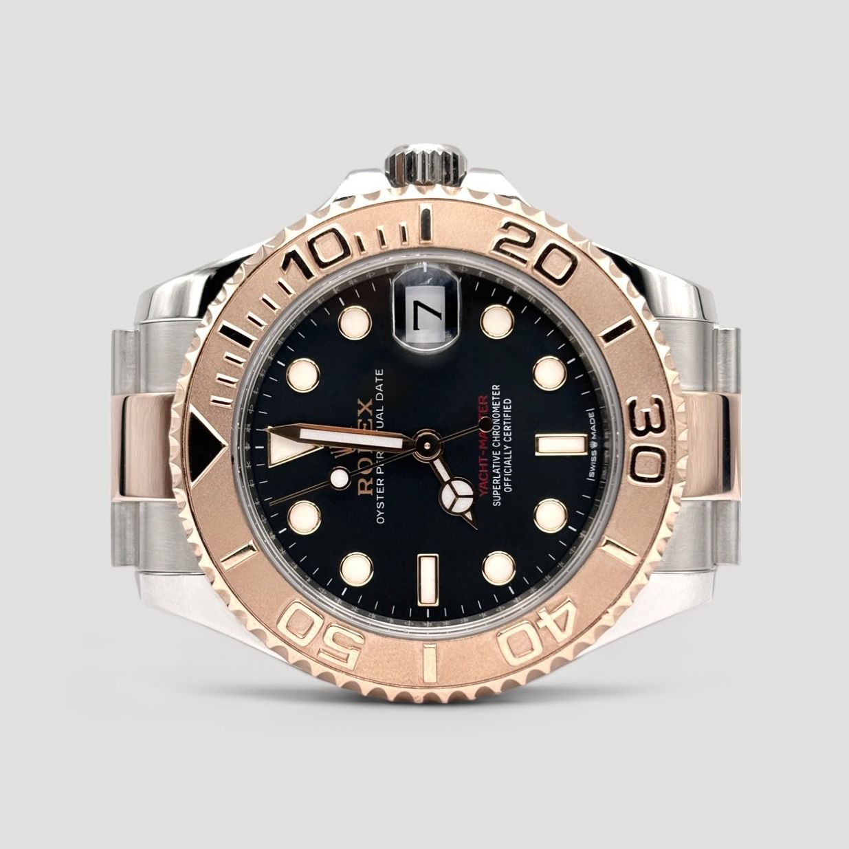 LNIB Jan 2022 Rolex Yacht Master Black 37mm 268621 (Category: Watches) located in Singapore. Submitted by pengkweewatches (Listing ID 1421378911, Image 1). Description: Join us on T-elegram for Exclusive Deals & Latest Stock Updates: //pk-watches.com/tele-channel Brand: Rolex Model: Yacht Master Reference: 268621 Dated: January 2022 Condition: LNIB Dial: Black Case Diameter: 37mm Material: Stainless Steel/Rose Gold Box: Yes Paper/Cert: Yes Remark
