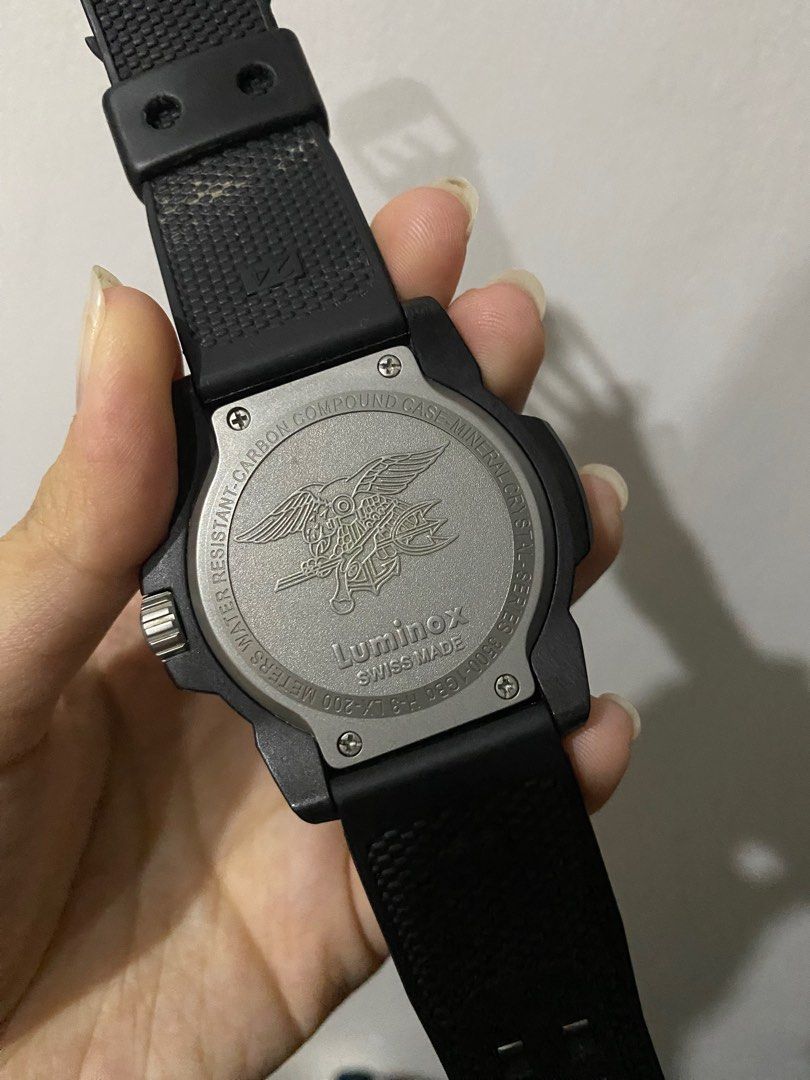 Luminox Navy Seal 3500 Series (Category: Men's Watches) located in Manila. Submitted by xodyd (Listing ID 1421449777, Image 2). Description: For sale: Luminox Navy Seal 3500 Series in Black and Yellow - water resistant 200m - index digits - 45mm diameter - comes with box rfs: selling for my dad because he's decluttering lol dm for more info!.