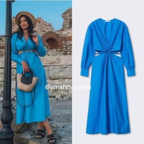 Mango Blue Vacation Dress OOTD (Category: Dresses) located in Manila. Submitted by brandedclothes (Listing ID 1421443629, Image 1). Description: Perfect for holidays/Vacation Out of the country OOTD.