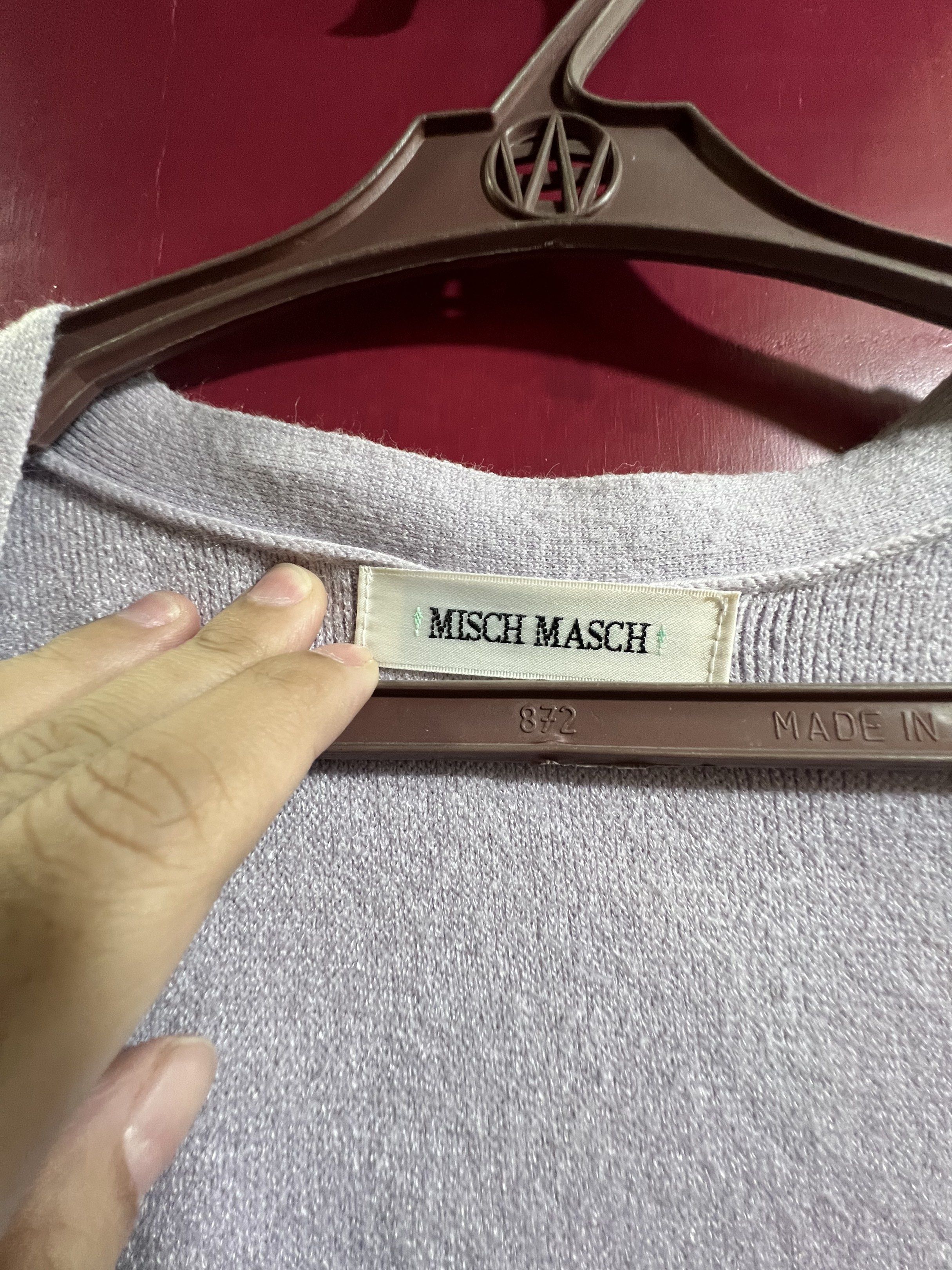 Misch Masch Long Cardigan (Category: Coats, Jackets and Outerwear) located in Makati City. Submitted by hersh01 (Listing ID 1421391169, Image 2). Description: - bought in Japan - perfect for spring season! - Misch Masch lavender long cardigan - Features two front pockets - Decorative buttons on sleeves - Solid color - Soft material - Classic open-front design.