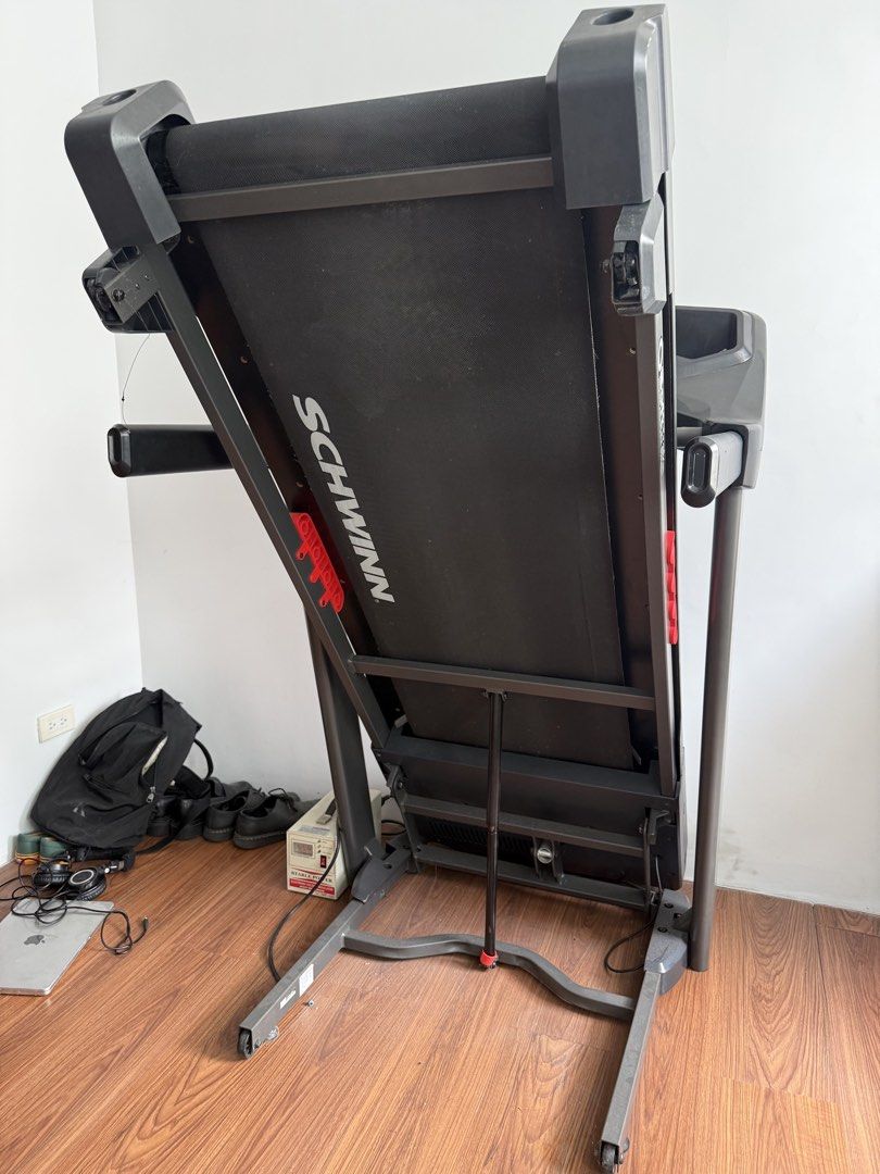 Schwinn 530 Treadmill + Transformer (Category: Cardio & Fitness Machines) located in Quezon City. Submitted by studioo (Listing ID 1421363655, Image 2). Description: RFS: decluttering and upgrading, moving works fine, bought at 90k oiginally. message for offers and inquiries please, thanks..