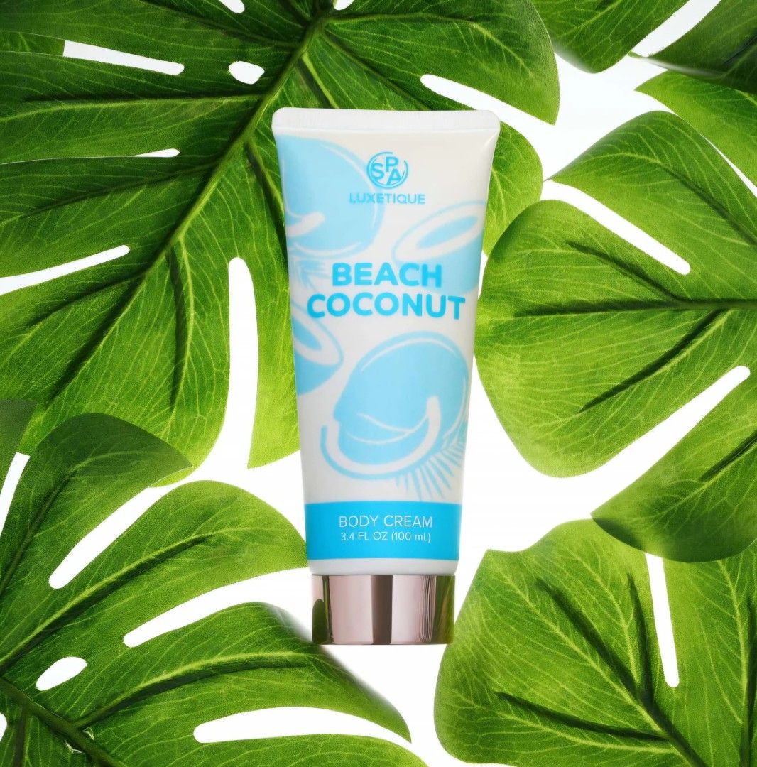 Spa Luxetique 8pcs Beach Coconut Bath Gift Set (Category: Bath) located in Manila. Submitted by ana_essentials56 (Listing ID 1421330901, Image 3). Description: Spa Luxetique 8pcs Beach Coconut Bathtub Bath Set P550 ♡FRAGRANCE Top notes: Coconut, Melon Middle notes: Raspberry, Marine, Rose Base notes: Amber, Vanilla INGREDIENTS Shower gel/Bubble bath: Coconut oil, Aloe, Vitamin E & Castor oil Body cream: Shea butter, Coconut oil, Sunflower seed oi