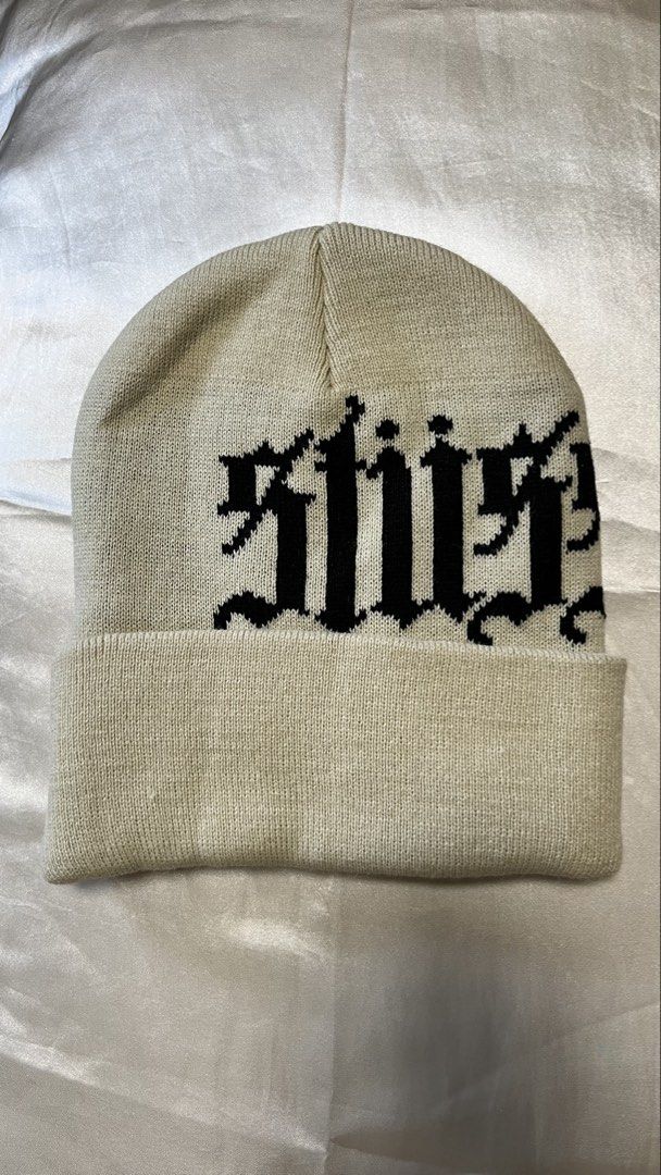 Stussy Cuff Beanie Old English (Category: Caps & Hats) located in Binan City. Submitted by declutteraliii (Listing ID 1421328007, Image 1). Description: Bought from Bangkok. Tried it only but wasn’t used. 🎈 MOP - Gcash / Bank transfer 🎈 LOC - Binan City, Laguna 🎈 MOD - Lalamove & J&T only ❕SF shoulder by the buyer 💎 RFS: Need funds ⚠️ Info/Description in each photos ⚠️ Payment first & screenshot payment ⚠️ No COD.