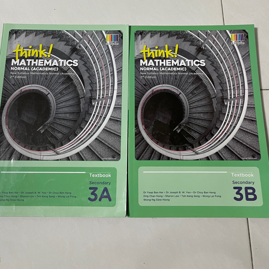 Think! Mathematics Textbook Secondary 3A & 3B, Hobbies & Toys, Books ...