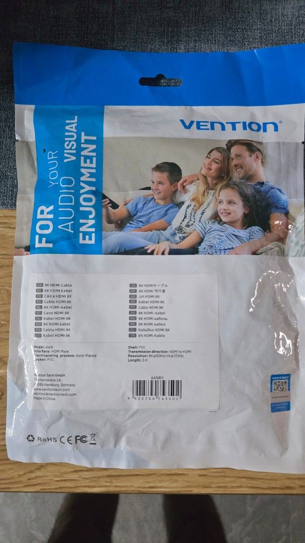 Vention 8K HDMI Cable - 2m65561372321538111
