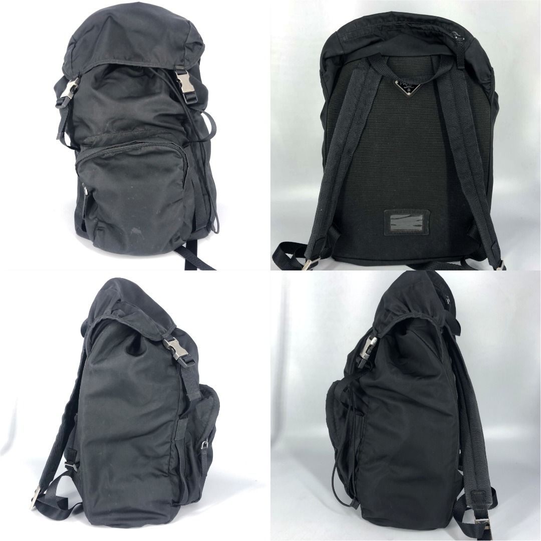 SALE!!!! 267000926 PRADA BAG NYLON BLACK BACKPACK 2VZ135 (Category: Luxury Bags & Wallets) located in Taguig. Submitted by ecoring.ph (Listing ID 1421501933, Image 2). Description: ◆CONDITION: B ◆DESCRIPTIONS: (Other defects/info:) OUTER: The body of the bag is stained, dirty, and shows signs of use. The strap of the bag is stained, dirty, and shows signs of use as well. INNER: The inside of the bag is stained, dirty, and shows signs of use. HARD