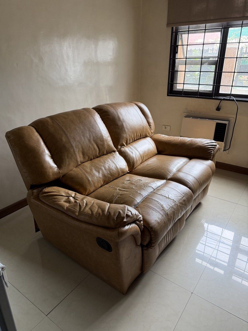2-Seater Recliner from Mandaue Foam (Category: Sofas) located in Bacoor. Submitted by hddngrg (Listing ID 1421495820, Image 1). Description: Bought from Mandaue Foam in 2013 Upholstered already. Just needs to be upholstered again to bring back its glory. All parts are still in working order Selling as is, please refer to photos Price still negotiable. Pickup, delivery c/o buyer - Bacoor area.