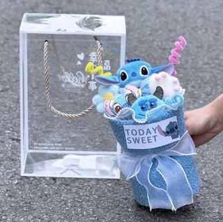 ️ Valentines Day Gift Premium Stitch Rose Flower Bouquet for Valentines ...