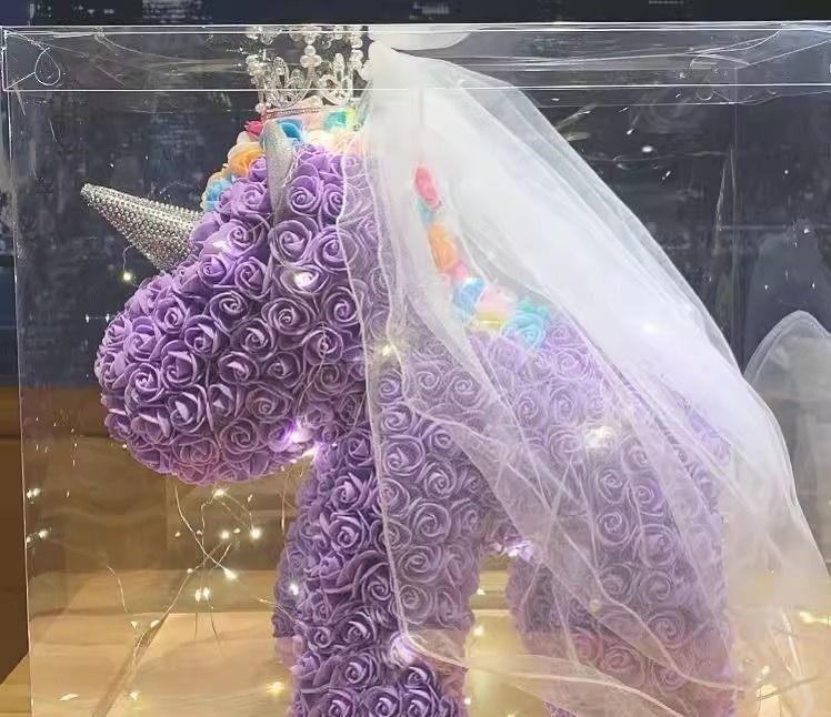 ️ Valentines Day Gift Premium Unicorn Rose Flower Bouquet for ...
