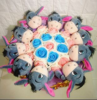 ️ Valentines Day Gift Premium Winnie the Pooh Rose Flower Bouquet for ...