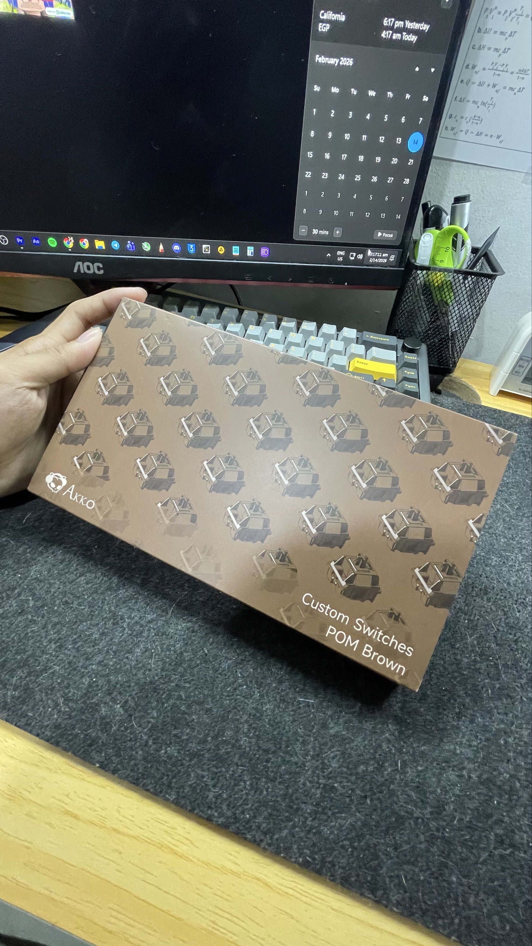 Akko POM Brown - Custom Mechanical Keyboard Switches , Computers & Tech ...