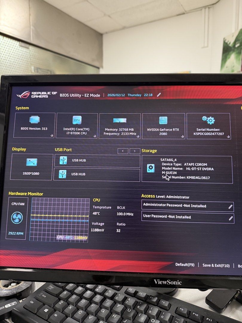 ASUS ROG Gaming PC - Intel i7-9700K, RTX 208065605131068675111