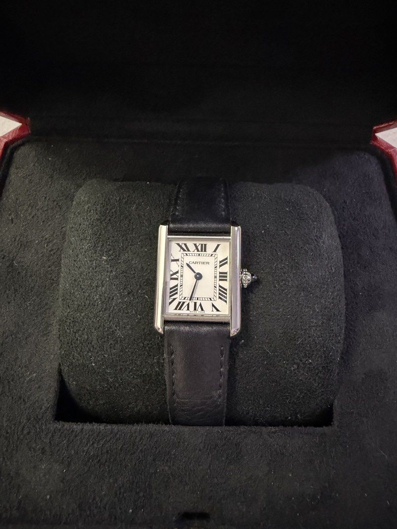 Cartier Tank Must Watch Small Leather (Category: Luxury Watches) located in Manila. Submitted by rhyswatchph (Listing ID 1421508491, Image 1). Description: Cartier Tank Steel Small Leather 2021 WSTA0052 Warranty until 2029 Full set Condition 9.8/10 San Juan City/New Manila QC On hand Other watches available 195,000.