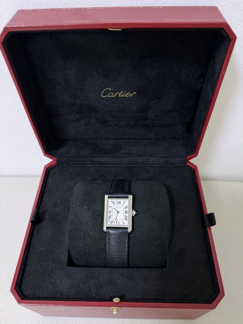 Cartier Tank Must Watch Small Leather (Category: Luxury Watches) located in Manila. Submitted by rhyswatchph (Listing ID 1421508491, Image 2). Description: Cartier Tank Steel Small Leather 2021 WSTA0052 Warranty until 2029 Full set Condition 9.8/10 San Juan City/New Manila QC On hand Other watches available 195,000.