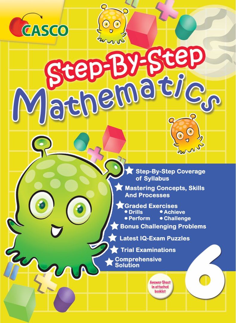 Casco Step-By-Step Mathematics Textbook - Grade 6, Hobbies & Toys ...