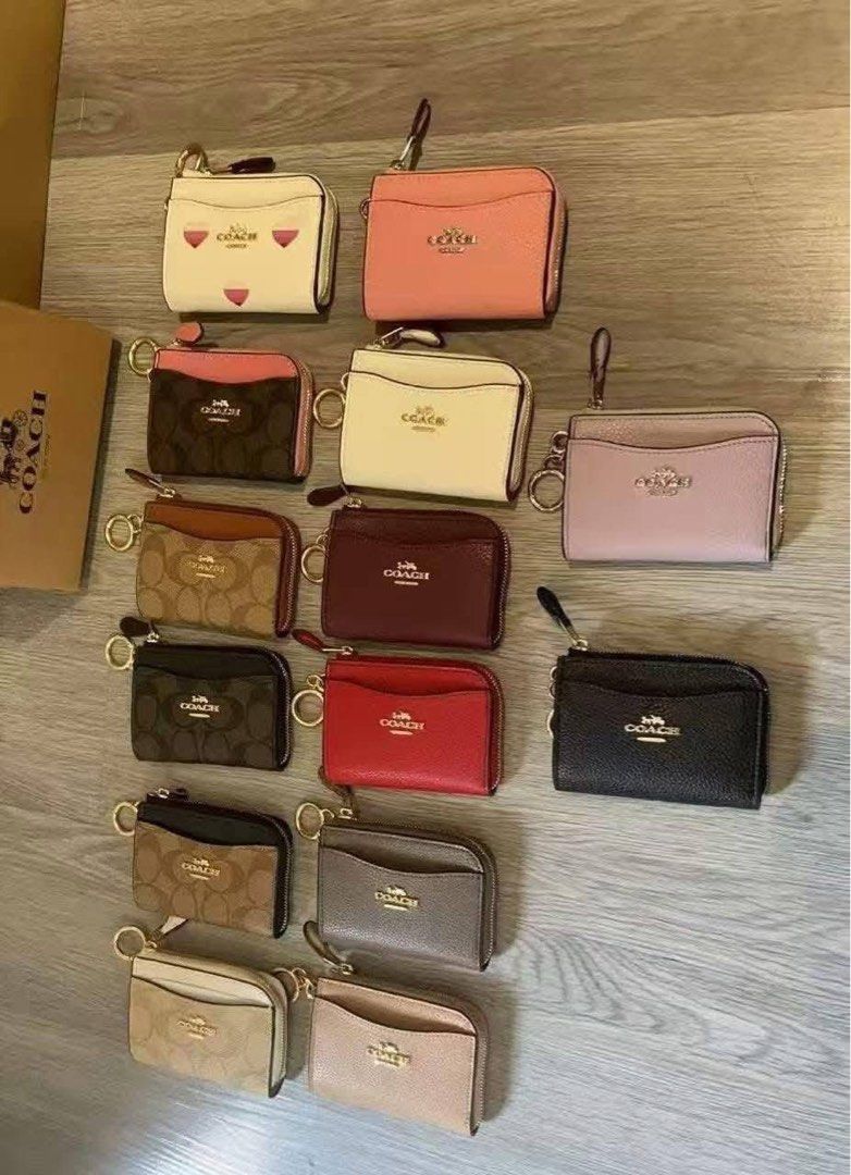 Coach Zip Card Case (Category: Luxury Bags & Wallets) located in Manila. Submitted by bagislifeshop (Listing ID 1421459674, Image 2). Description: - Coach zip card case with key ring - Available in various colors and patterns (solid, monogram) - Features a zip closure - Includes a key ring for easy attachment - Holds cards, coins, and small essentials - Ideal for everyday use.