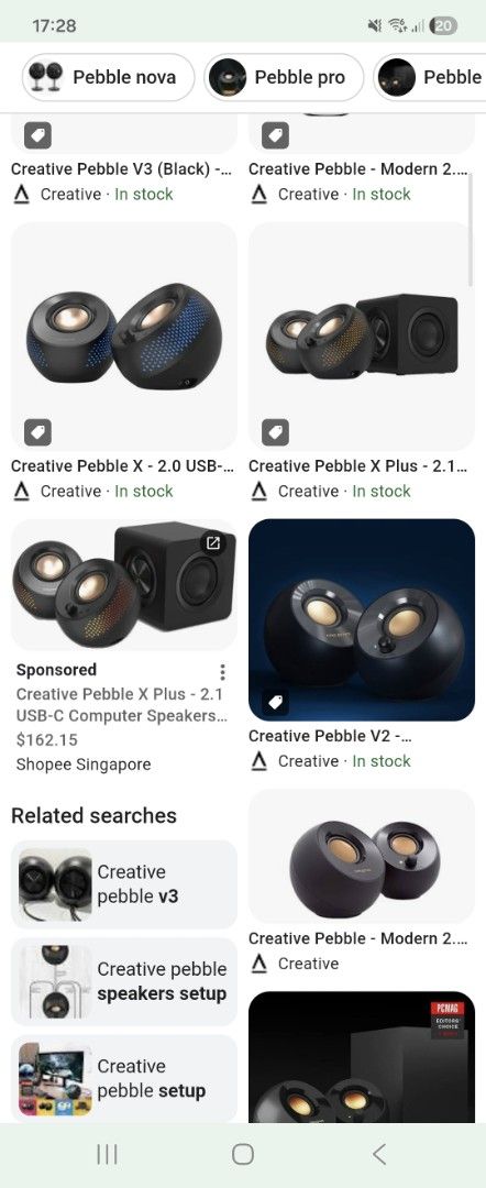 Creative Pebble USB Desktop Speakers White403402008005201924