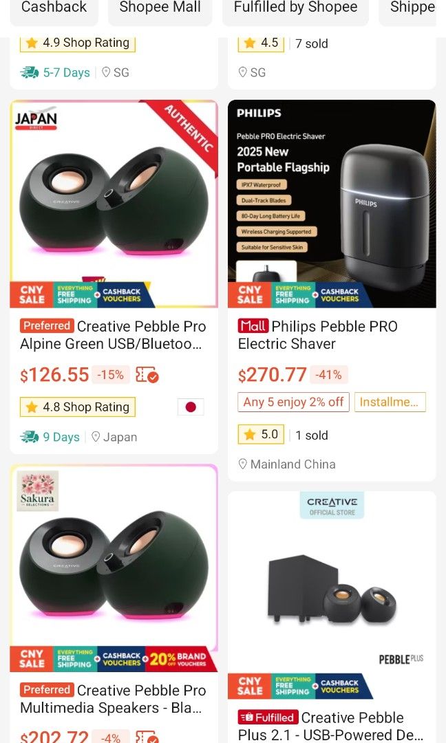 Creative Pebble USB Desktop Speakers White403402008005201928
