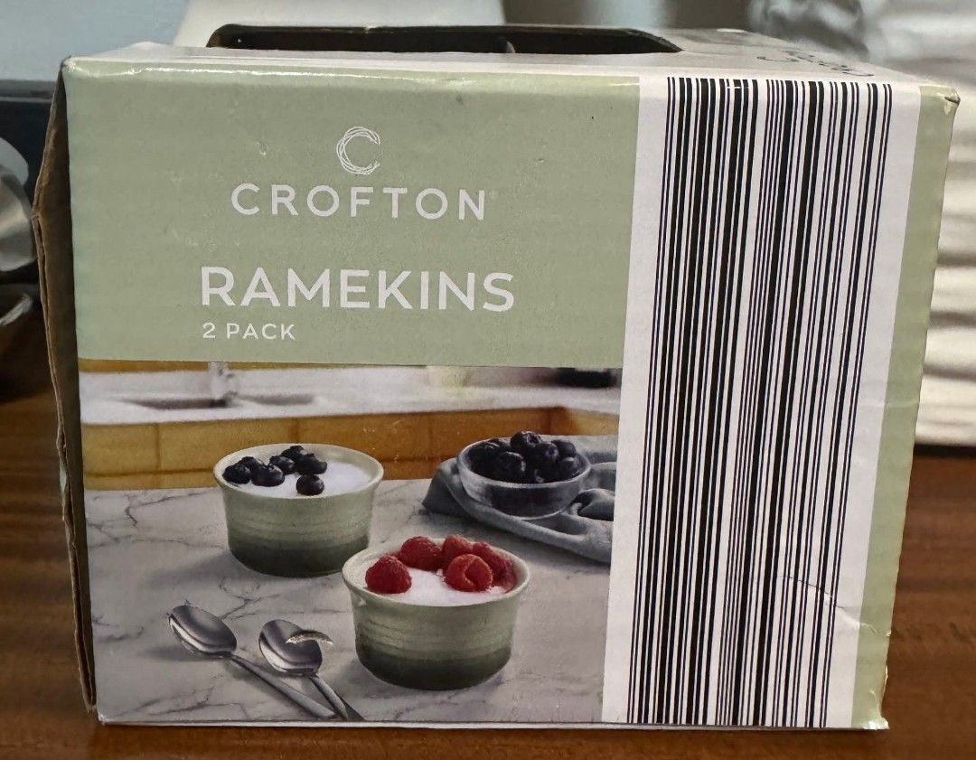 Crofton Ramekins 2 Pack (Category: Bakeware) located in Manila. Submitted by ormelynmal86309 (Listing ID 1421478926, Image 2). Description: Crofton RAMEKINS- 2 PACK • Stoneware • Dia. 9.8 x 5.9 (H) cm • Oven safe to 200°C ₱300.