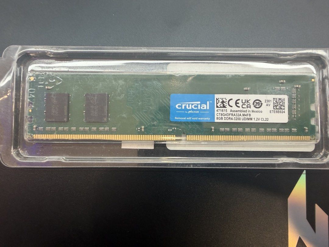 Crucial 8GB DDR4-3200 UDIMM RAM ( desktop memory ), Computers & Tech ...