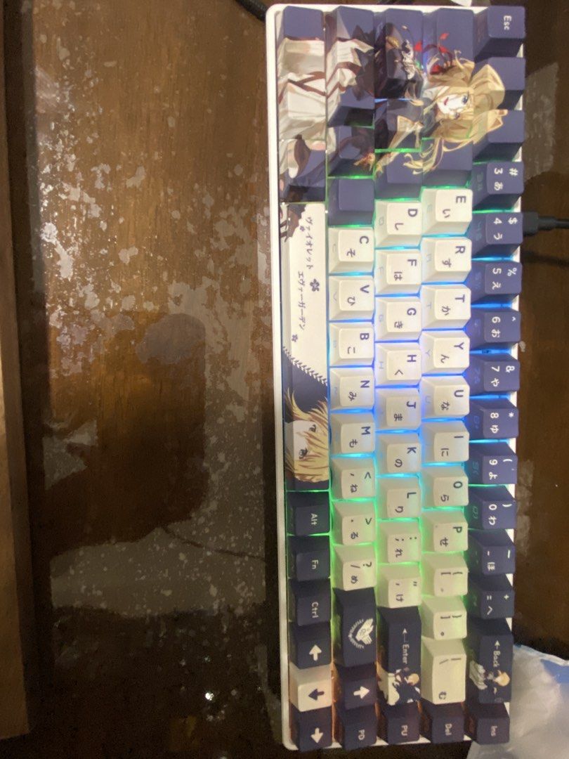 Custom 60% Mechanical Keyboard - magnetic keyboard Violet Evergarden ...