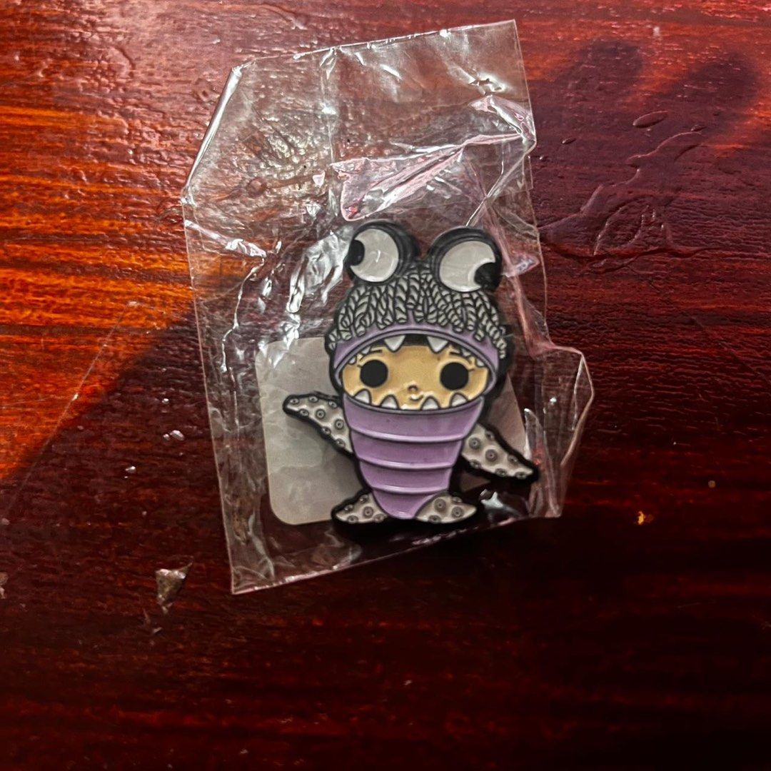 Funko Boo Monsters Inc. Pin [VALENTINES DAY POST] (Category: Designer & Blind Box Toys) located in Del Monte. Submitted by collectandsell_ph (Listing ID 1421472608, Image 1). Description: - Boo pin from Monsters Inc. (monster costume) - Brand new, still in original packaging - Pin size: Approximately 1.5 inches - Features a barcode on the back - Made in China [VALENTINES DAY POST] CAN SEND MORE PHOTOS OR JUMP INTO A QUICK VIDEOCALL BEFORE YOU SEN