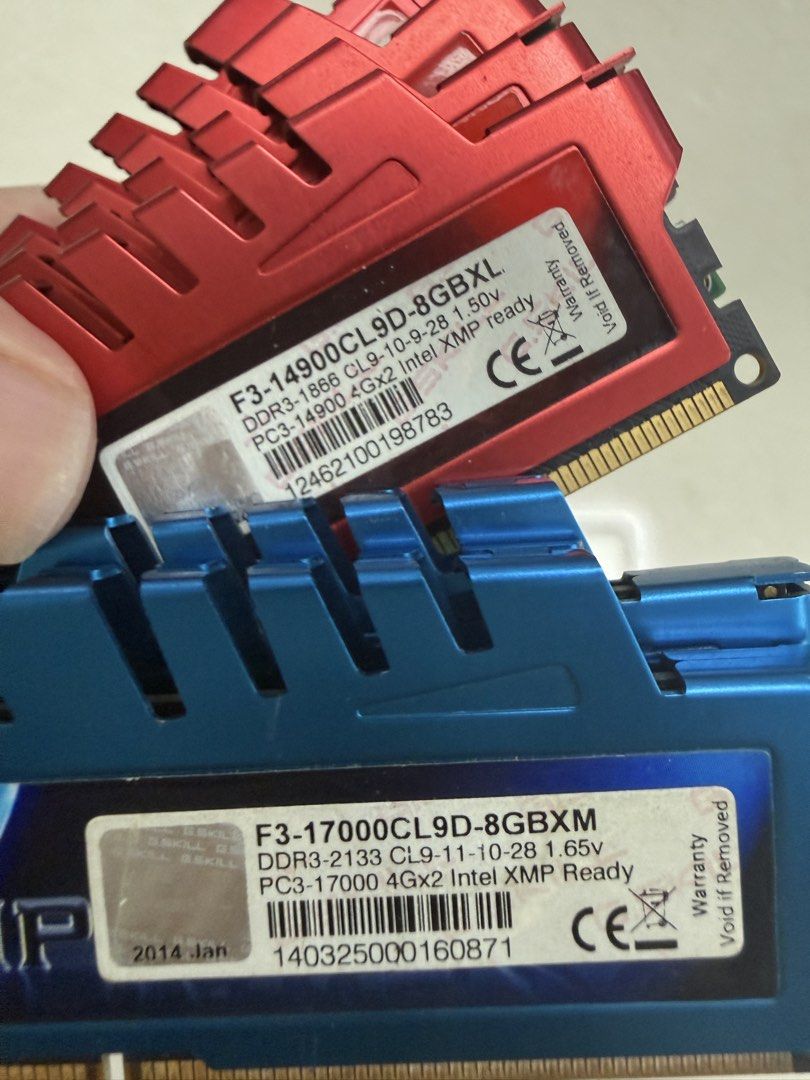 g.skill & Kingston HyperX DDR3 RAM65561372946946111