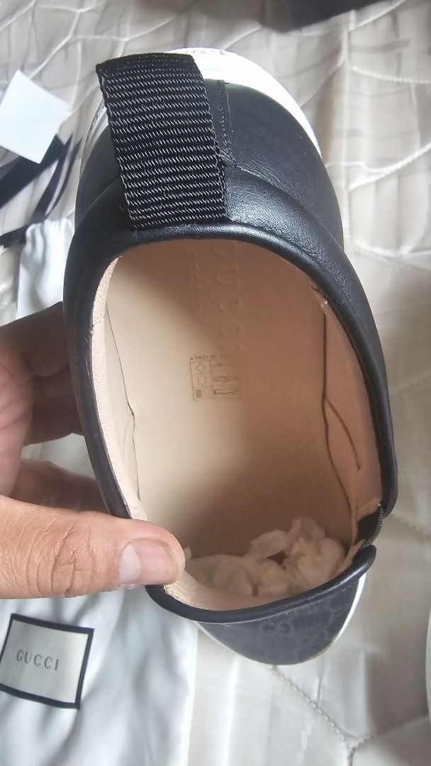 Gucci GG Supreme Tiger Slip On (Category: Sneakers & Footwear) located in Quezon City. Submitted by 2ndlifequalityitems (Listing ID 1421517071, Image 2). Description: Gucci GG Supreme Tiger Slip On Men US7.5 Comes with full box, dust bag, paperbag, and receipt but already faded. Honestly used once for some office Dinner and Dance event, cleaned and been sitting at closet since then, bought around 1089 SDG, at Gucci SG. now selling half, See link 