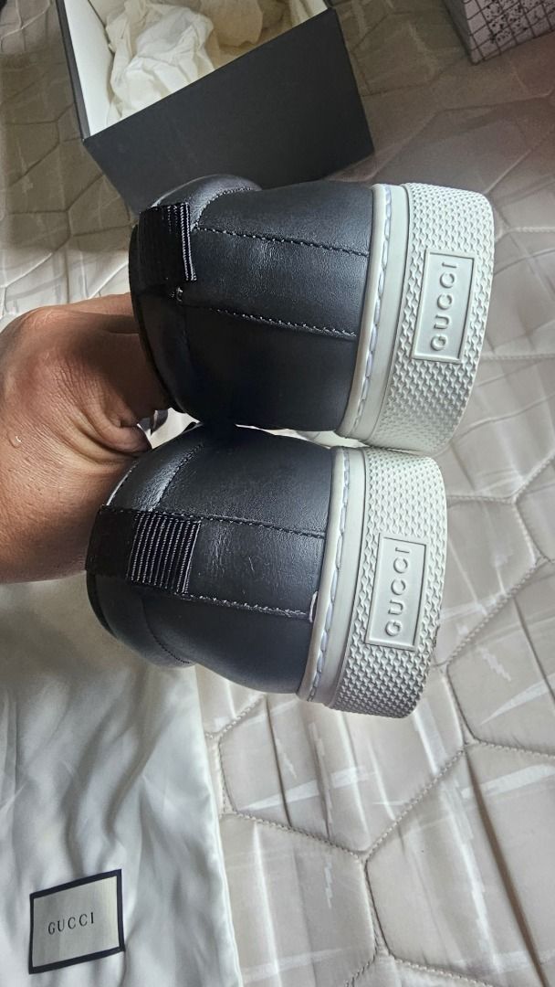 Gucci GG Supreme Tiger Slip On (Category: Sneakers & Footwear) located in Quezon City. Submitted by 2ndlifequalityitems (Listing ID 1421517071, Image 3). Description: Gucci GG Supreme Tiger Slip On Men US7.5 Comes with full box, dust bag, paperbag, and receipt but already faded. Honestly used once for some office Dinner and Dance event, cleaned and been sitting at closet since then, bought around 1089 SDG, at Gucci SG. now selling half, See link 