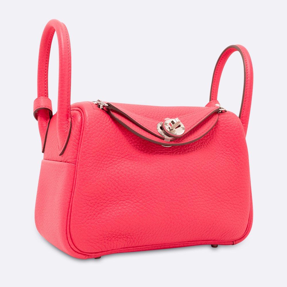 HERMES LINDY MINI ROSE EXTREME CLEMENCE, Luxury, Bags & Wallets on ...