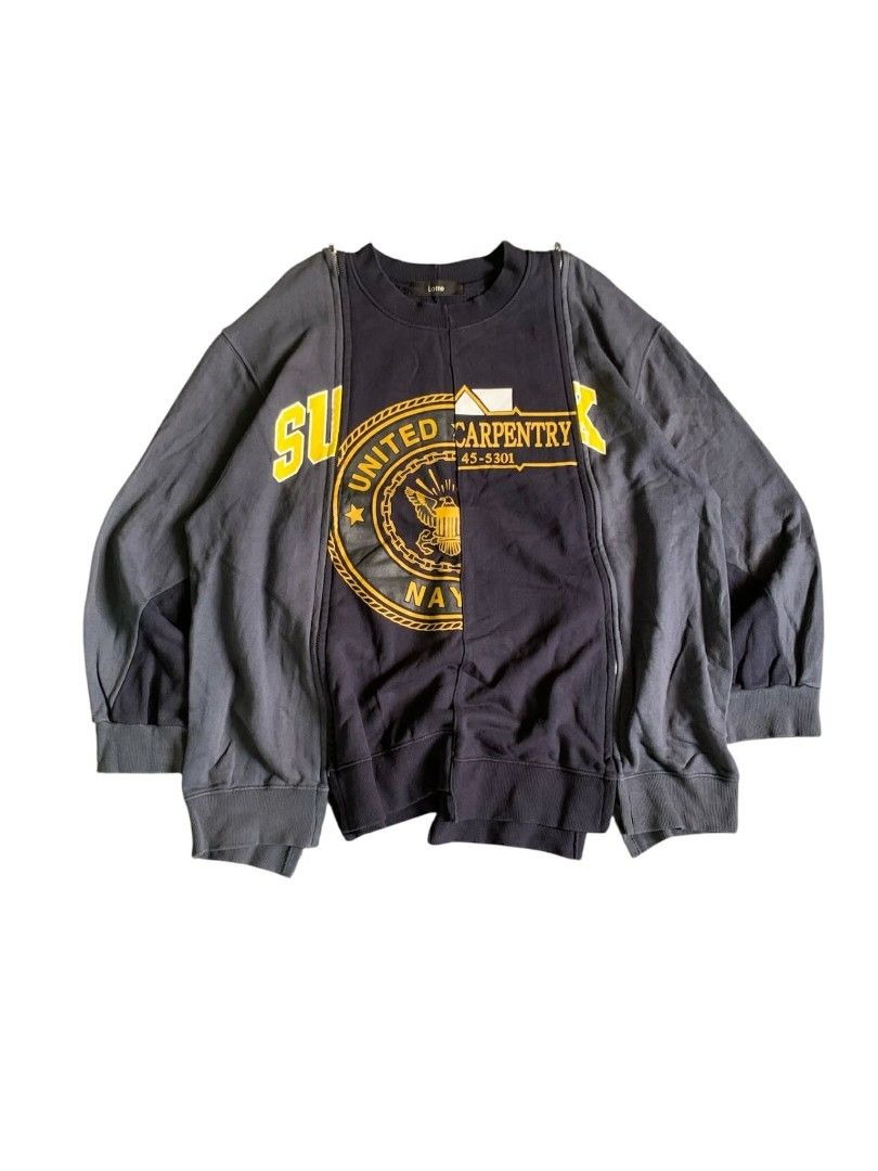 Latte 2 Tone Reworked Sweatshirt (Category: Coats, Jackets and Outerwear) located in Abucay. Submitted by whitebmt (Listing ID 1421573921, Image 1). Description: 25.5 Width ‎27.5 Length ‎Can fit XL boxy ‎No Issue ‎Excellent Condition ‎10/10 Color Rate.