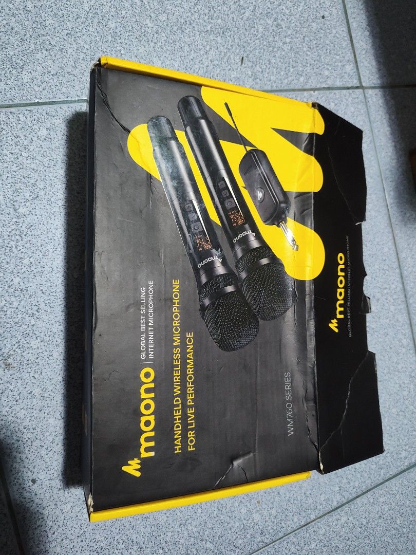 Maono bluetooth microphone (Category: Entertainment Systems & Smart Home Devices) located in Labo. Submitted by ronelryan (Listing ID 1421579214, Image 1). Description: 2 pcs bluetooth microphone.