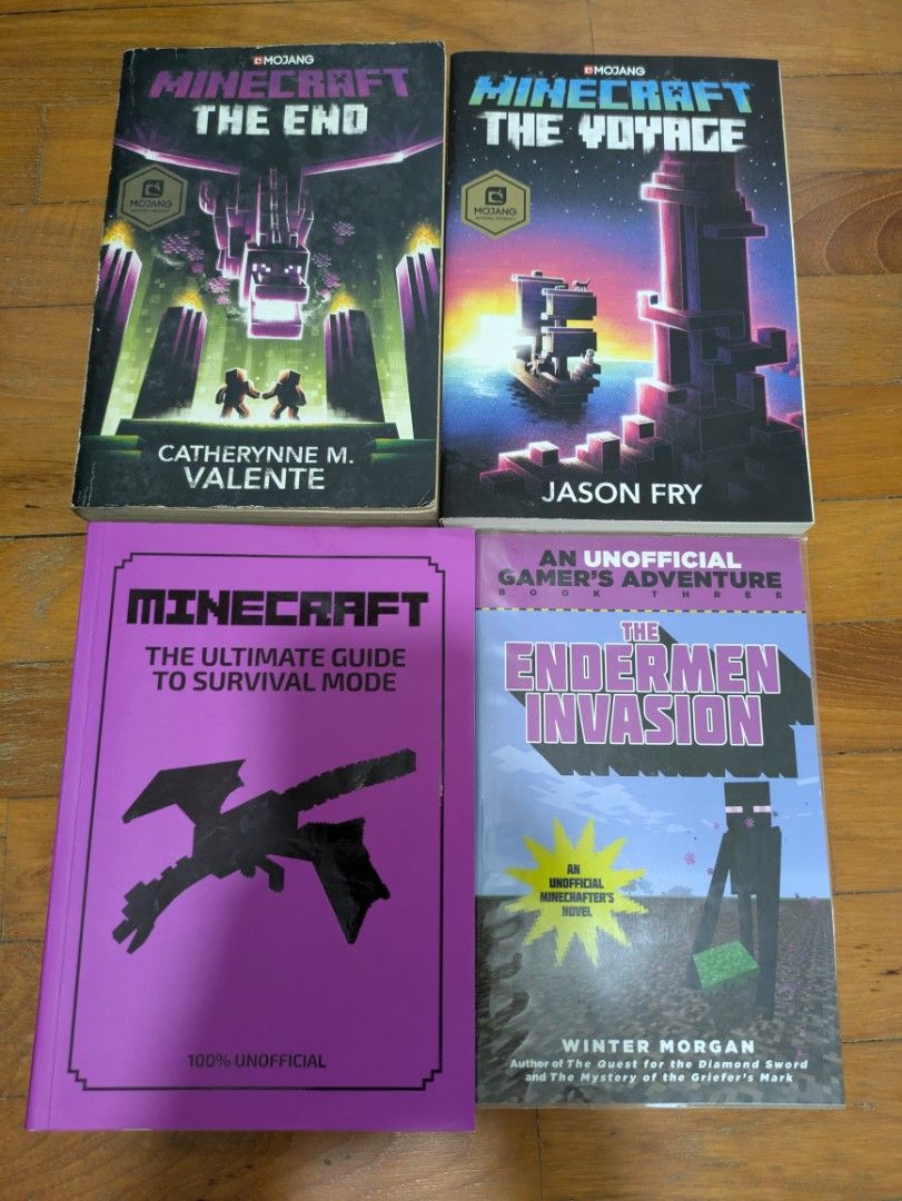 Minecraft Ook Collection Minecraft Book Collection - The End, The Voyage, Survival Guide ...