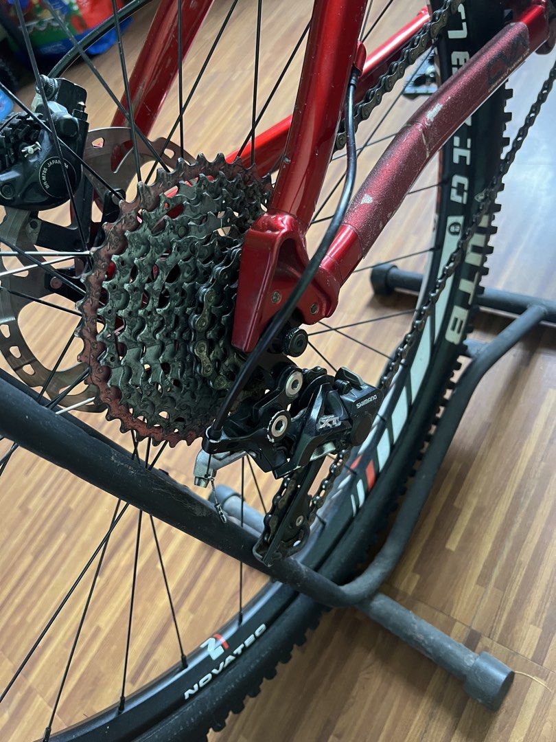 Niner rip9 Mountain Bike (Category: Bicycles) located in Manila. Submitted by olxph_58947917 (Listing ID 1421471128, Image 3). Description: BIKE FOR THE THE BIG GUYS Niner rip9 29’er medium fullsus XT gruop set straight 1 x 10 speed Thomson X4 elite 50 mm Stem Rockshox front Fox ro9 Rearshox Novatec diablo wheelset w/ Wtb 2.2 Bronson tires Novatec hub Ks sten dropper seatpost Crank brothers pedal Easton grip Thomson Carbon Handle bar Used but in 