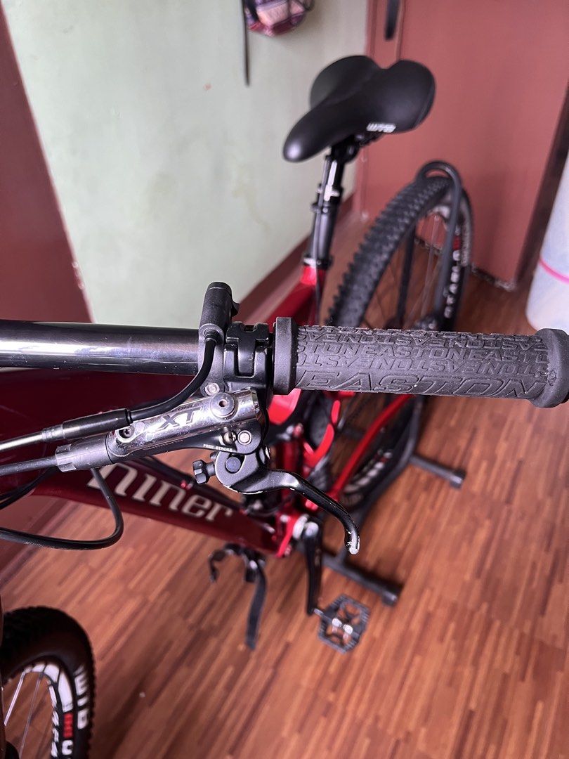 Niner rip9 Mountain Bike (Category: Bicycles) located in Manila. Submitted by olxph_58947917 (Listing ID 1421471128, Image 1). Description: BIKE FOR THE THE BIG GUYS Niner rip9 29’er medium fullsus XT gruop set straight 1 x 10 speed Thomson X4 elite 50 mm Stem Rockshox front Fox ro9 Rearshox Novatec diablo wheelset w/ Wtb 2.2 Bronson tires Novatec hub Ks sten dropper seatpost Crank brothers pedal Easton grip Thomson Carbon Handle bar Used but in 