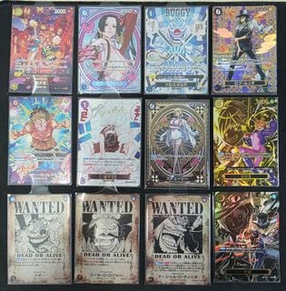 One Piece TCG Card Game -Wanted SP (Ace,luffy, Sabo, buggy, Shanks, BB ...