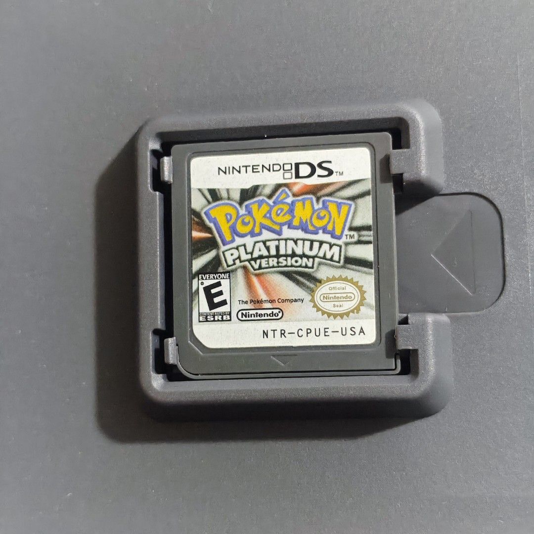 Pokemon Platinum Version Nintendo DS Game (Category: Nintendo) located in Quezon City. Submitted by donkeykong30 (Listing ID 1421587597, Image 3). Description: offer lng for reasonable price - Pokemon Platinum Version game for Nintendo DS - Includes game cartridge, case, and instruction booklet - Rated E for Everyone - Case features a holographic design - Cartridge model number: NTR-CPUE-USA.