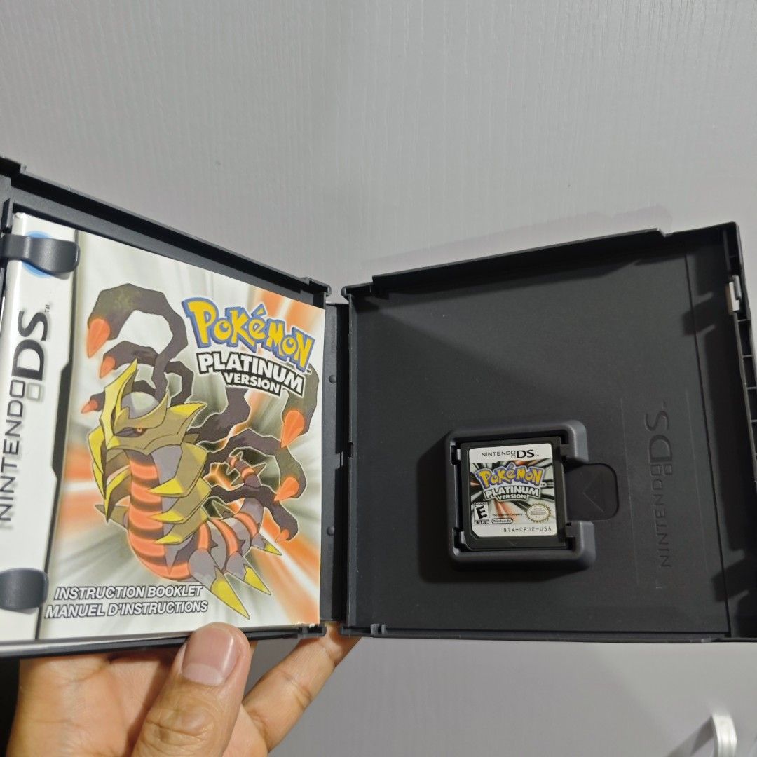 Pokemon Platinum Version Nintendo DS Game (Category: Nintendo) located in Quezon City. Submitted by donkeykong30 (Listing ID 1421587597, Image 2). Description: offer lng for reasonable price - Pokemon Platinum Version game for Nintendo DS - Includes game cartridge, case, and instruction booklet - Rated E for Everyone - Case features a holographic design - Cartridge model number: NTR-CPUE-USA.