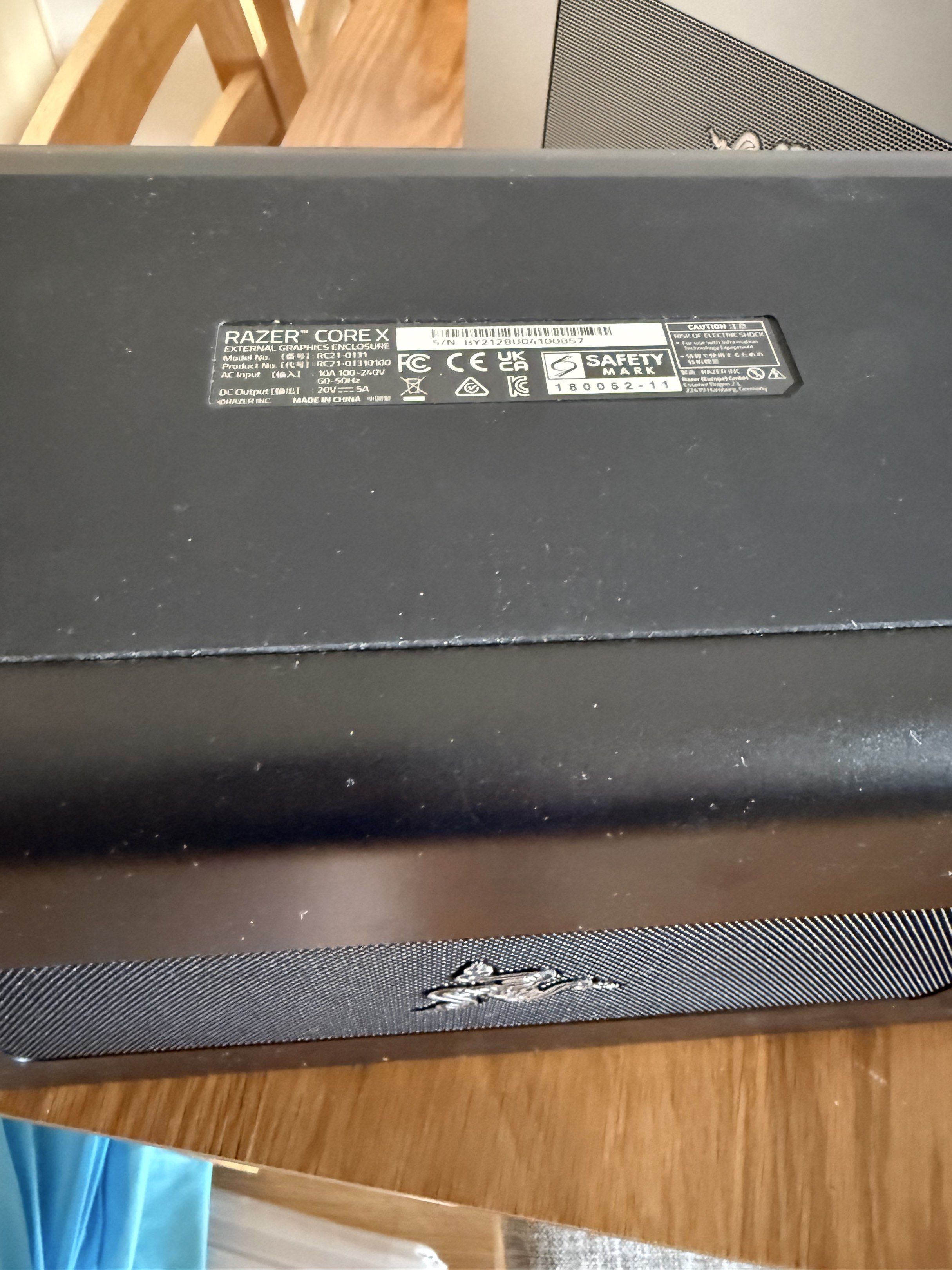 Razer Core X eGPU Enclosure65561371560066111