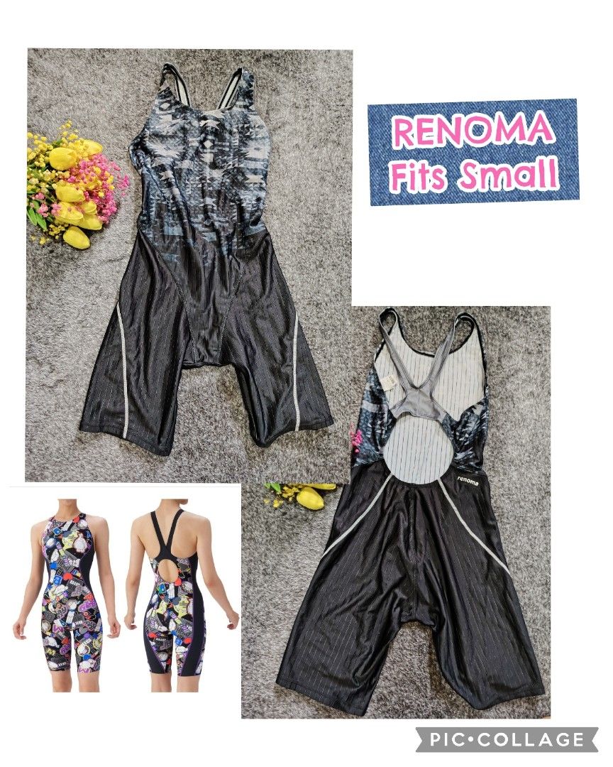 Renoma Swimsuit - Fits Small (Category: Bikinis & Swimsuits) located in Valenzuela. Submitted by anna.banana10 (Listing ID 1421534871, Image 1). Description: - Renoma swimsuit - Unique design - Black and patterned top - Matching black bottom - Racerback style - Fits small size - White accents on leg sides.