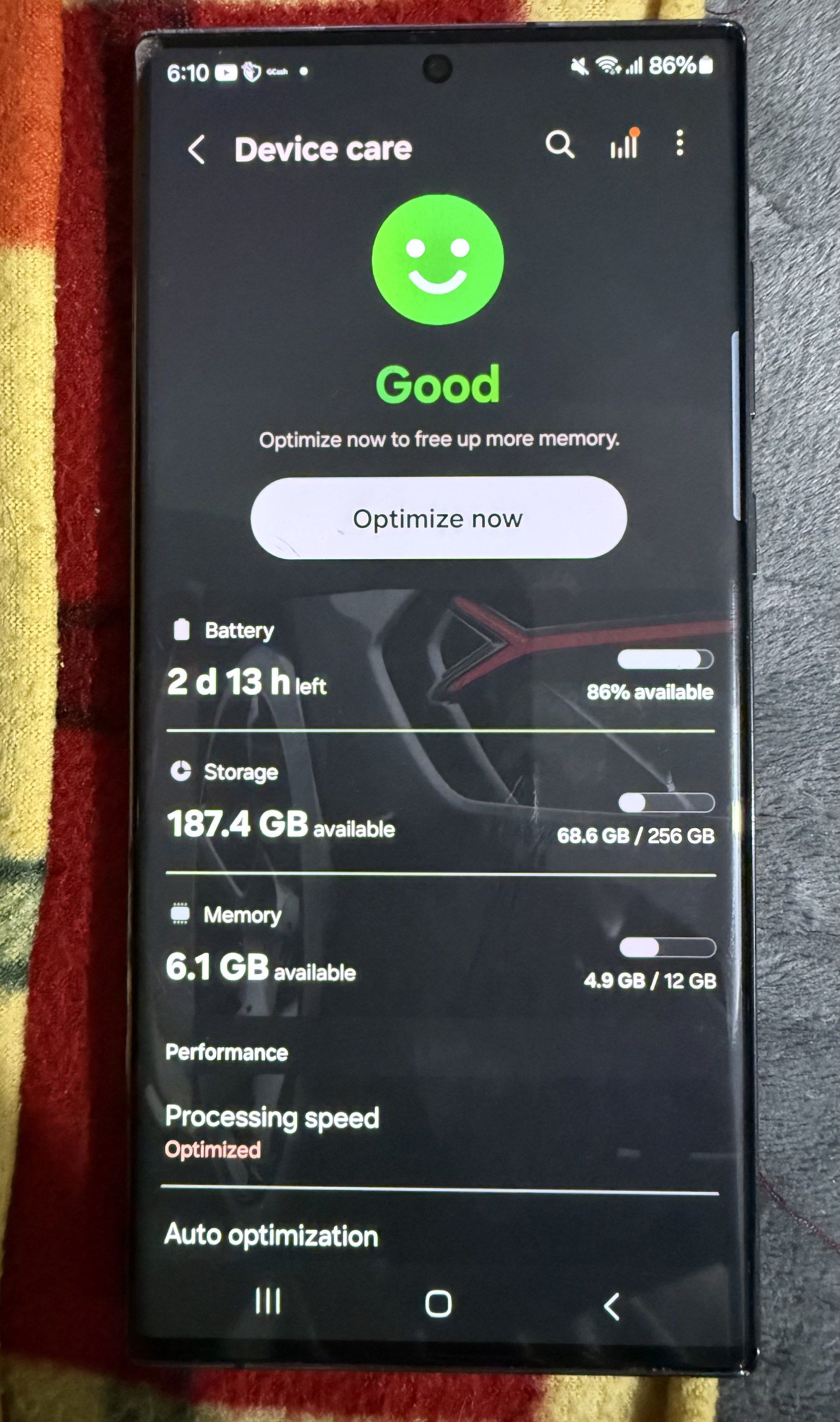 Samsung Galaxy S22 Ultra 256gb (Category: Samsung) located in Manila. Submitted by iryan (Listing ID 1421547557, Image 3). Description: ❤️Samsung Galaxy S22 Ultra 256gb ❤️Black ❤️dual sim (eSim and physical) ❤️used only as a secondary phone ❤️has minimal scratches on sides due to housing cover’s scratches as seen on photo ❤️no dents ❤️call or text for faster transaction 0 9 6 6 7 0 1 2 8 1 0 ❤️meet up antipolo city area or nearby city .